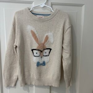 Cat & Jack Cream Sweater with Bunny Design